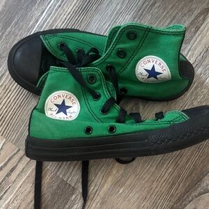 Converse Kids Green and Black High-Tops